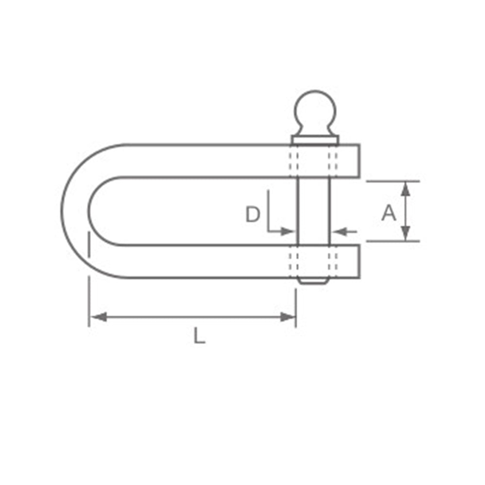 Allen Round Body D Shackle 4 mm Dia._Additional1