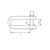 Allen Round Body D Shackle 6 mm Dia._Additional1