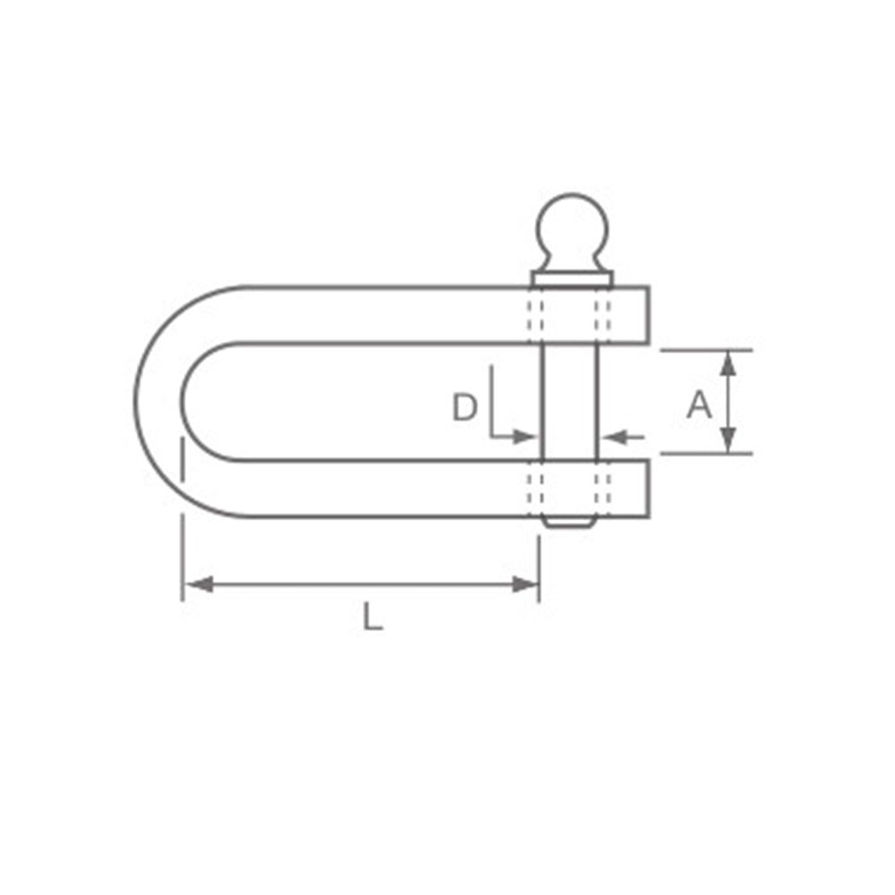 Allen Round Body D Shackle 10 mm Dia._Additional1