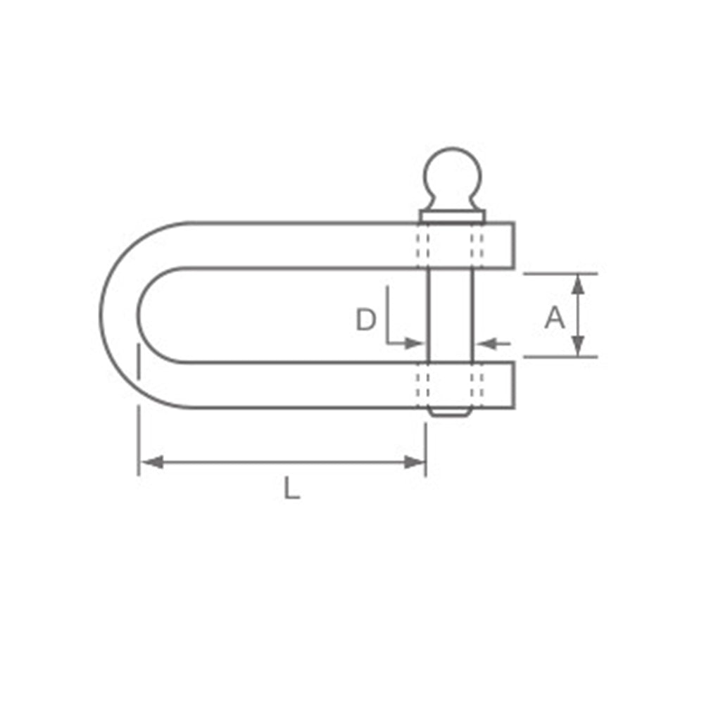 Allen Round Body Bow Shackle 5 mm Dia._Additional1