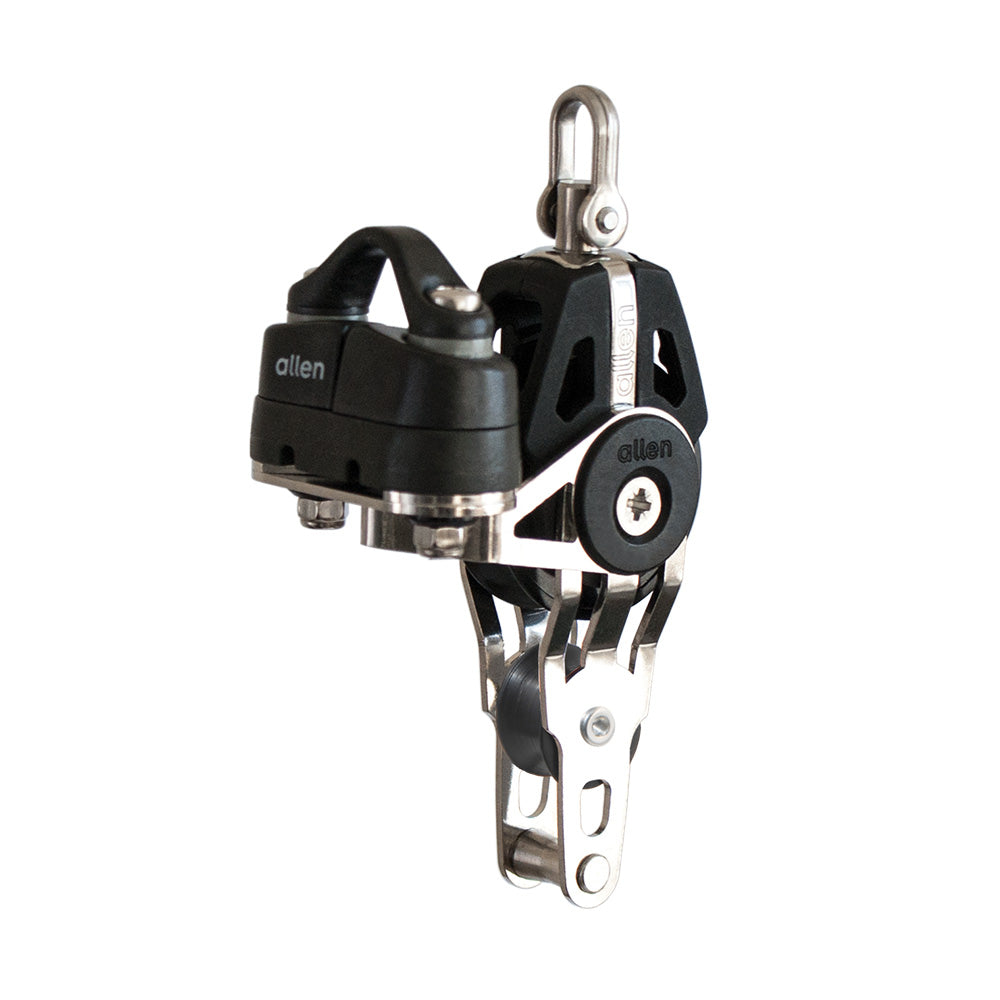 Allen 40 mm Block with Swivel, Becket, 20 mm Fiddle and A.677 Cleat