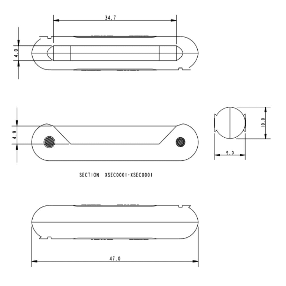 Allen 34 mm Batten Pocket Protector with Brass Screws