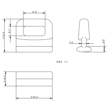 Allen 14 mm Internal Sail Slide_Additional1