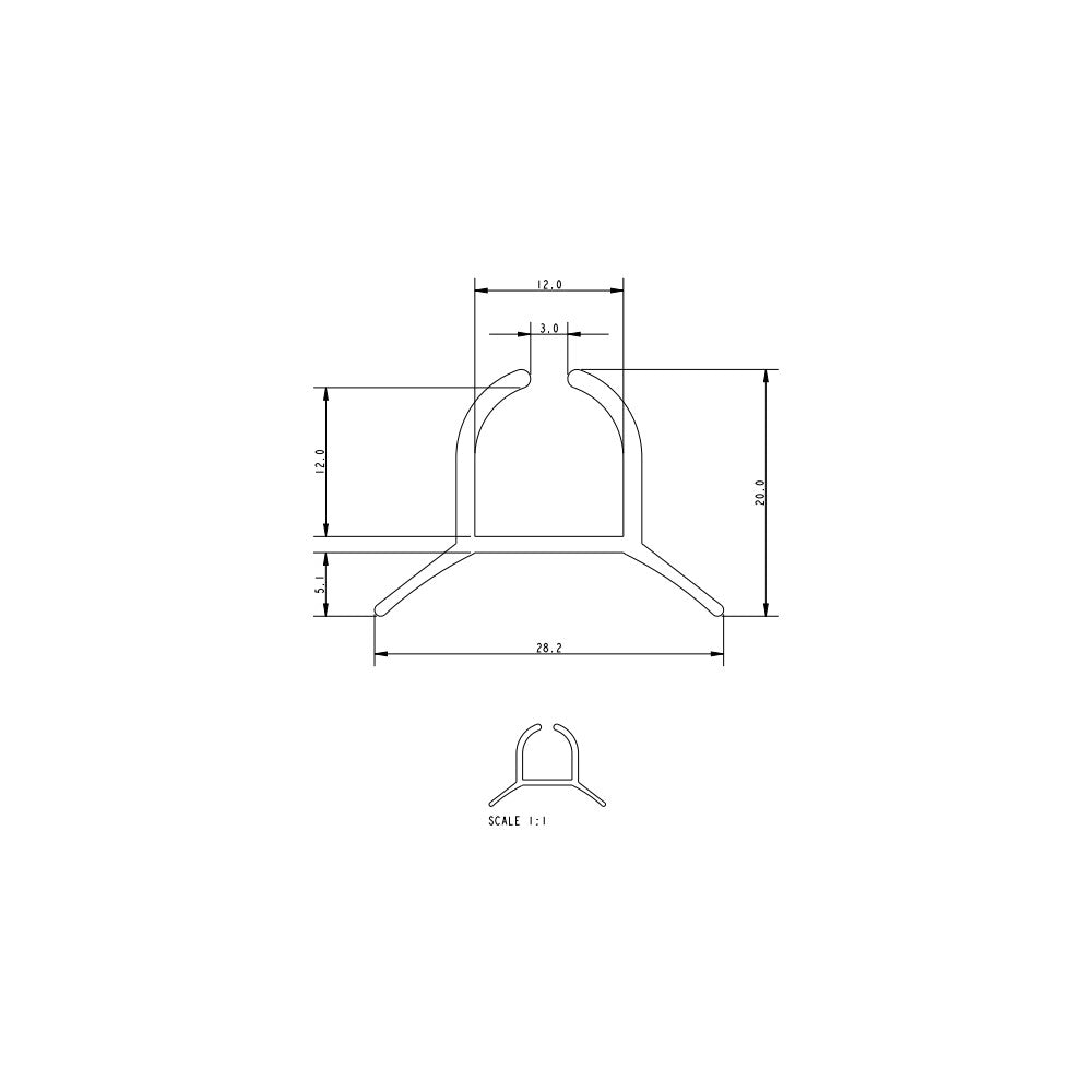 Allen 5400 mm Luff Track Undrilled_Additional1