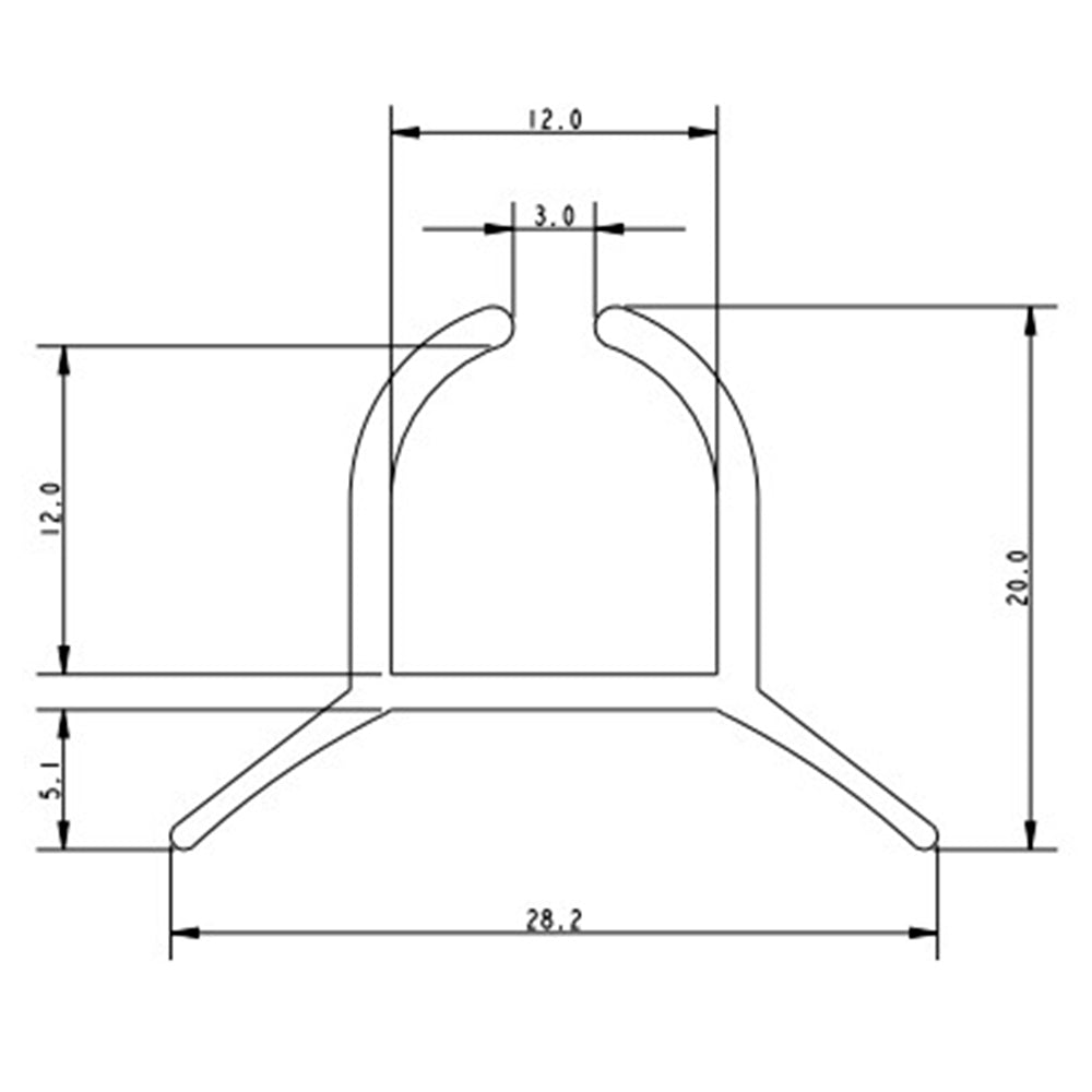 Allen 5400 mm Luff Track Undrilled & Anodised Silver_Additional1