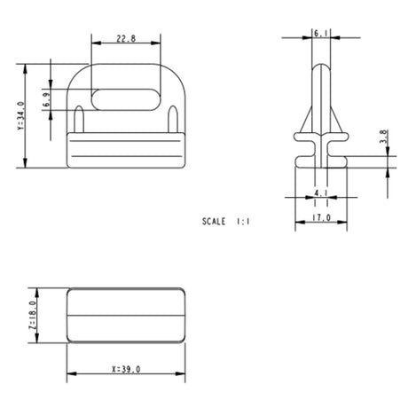 Allen 17 mm Internal Sail Slide_Additional1