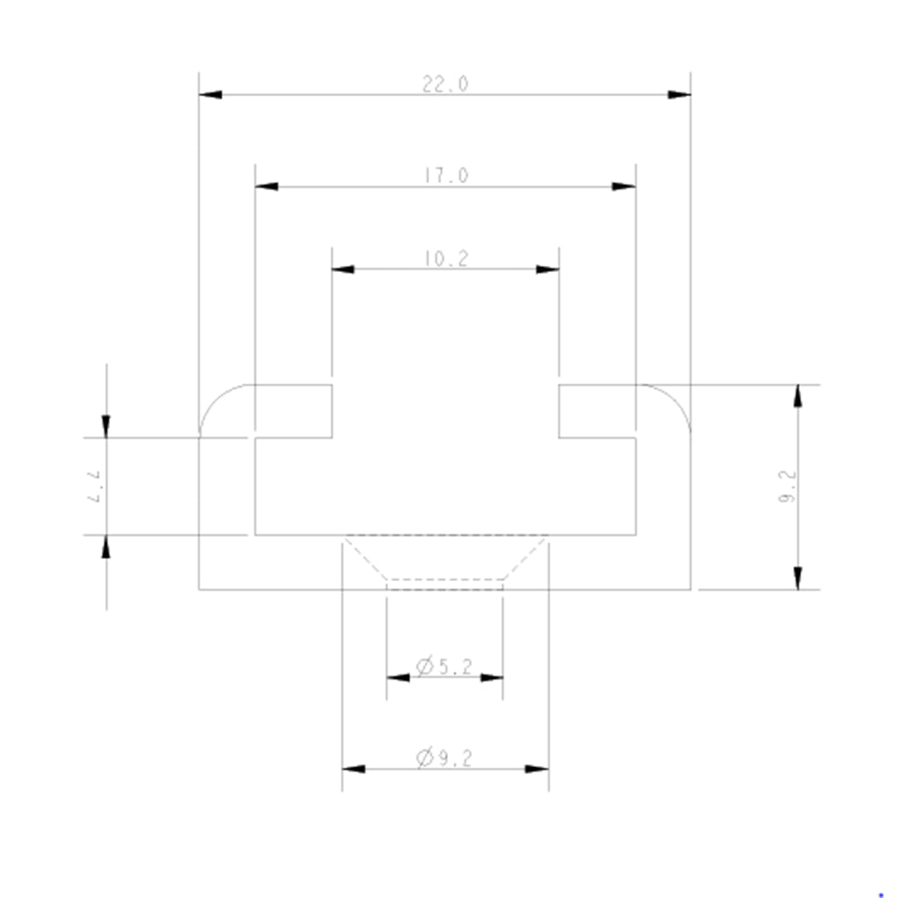 Allen 3660 mm Track Drilled Anodised Black_Additional1