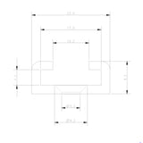 Allen 3660 mm Track Drilled Anodised Black_Additional1