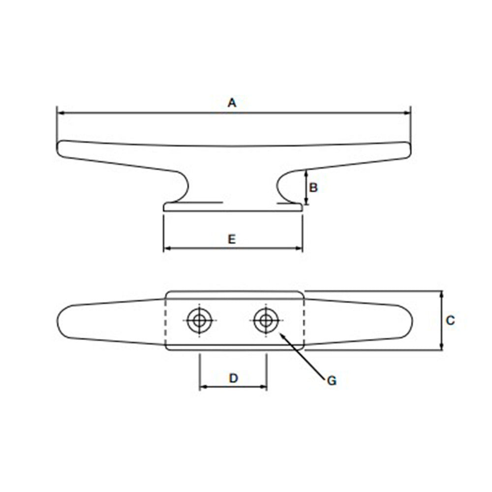 Allen Deck Or Mast Cleat 255 mm_Additional1