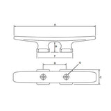 Allen Deck Or Mast Cleat 150 mm-Stud_Additional1