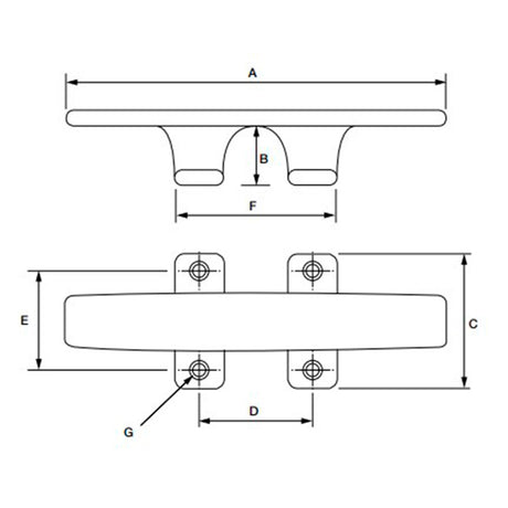 Allen Deck Cleat 258 mm_Additional1