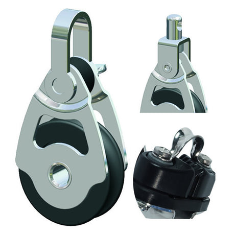 Antal Mini Block 34x6 Series - Single Swivel Shackle w/ Cleat