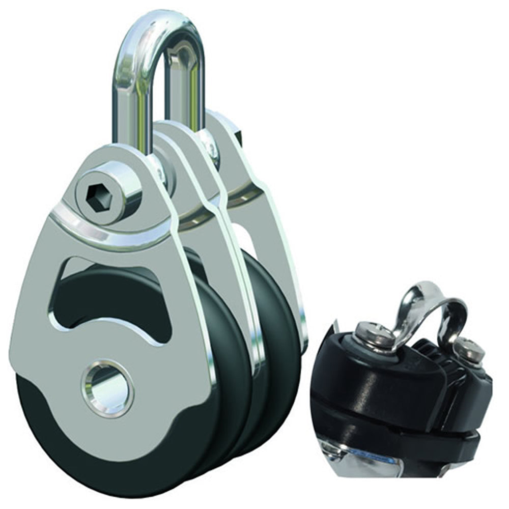 Antal Mini Block 34x6 Series - Double Shackle w/Cleat