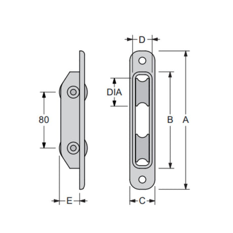 Antal Dual Sheeve Mast Block 40 mm Sheave_Additional1