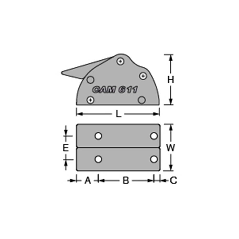 Antal CAM 611 Series Rope Clutch Single (6 to 11 mm Lines)_Additional1