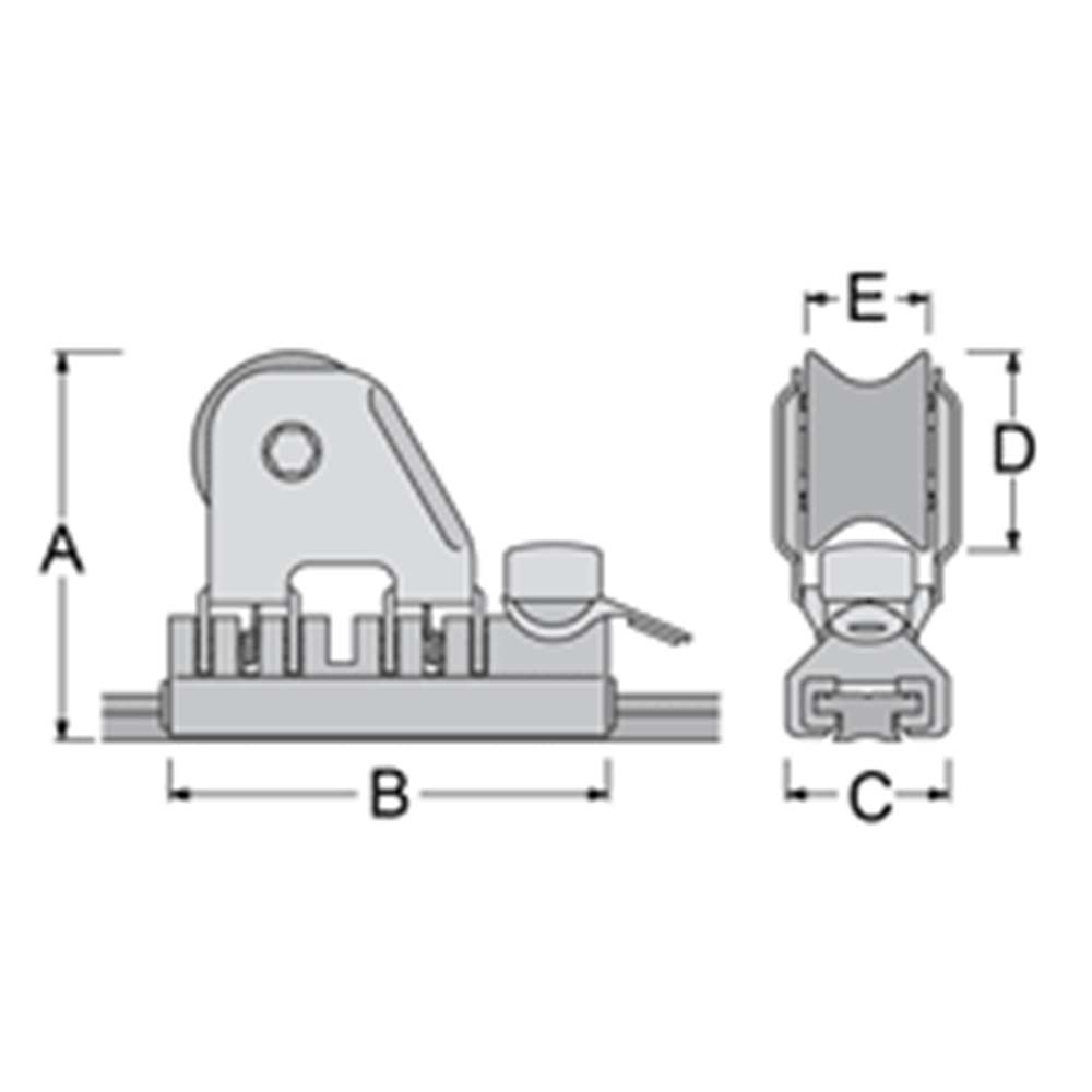 Antal T Track 32 x 6 Genoa Car Large 316 Stainless Steel_Additional1