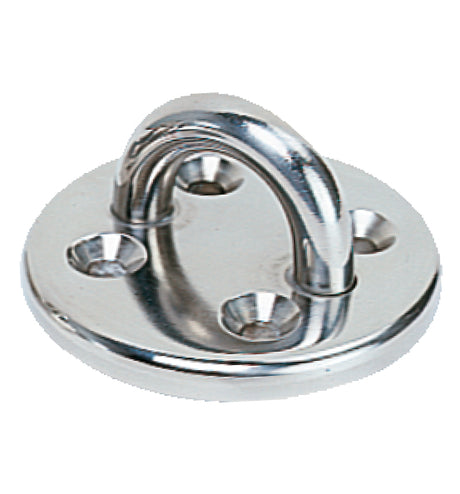 Antal Padeye - Stainless Steel - D-Eyebolt (2 screws) - Size: 1 47/64 in (44 mm)