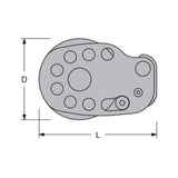 Antal 65 mm Footblock - Single Cleat for 6 to 12 mm lines_Additional1