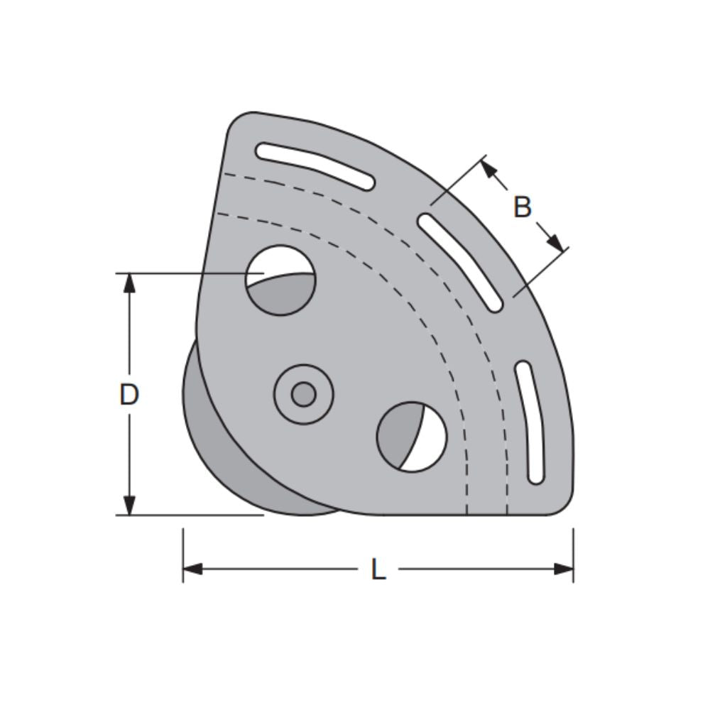 Antal Clew Block 120 mm - Anodized Aluminum_Additional1