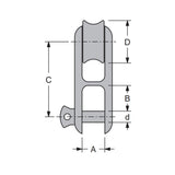 Antal Twin Halyard Block 26 mm_Additional1