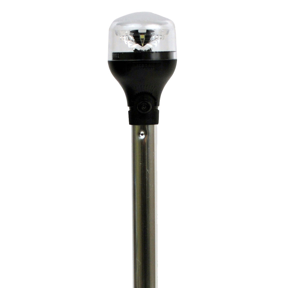 Attwood All Round Lights - LightArmor Pole Light, Folding, Horizontal (Aluminum) - 20"