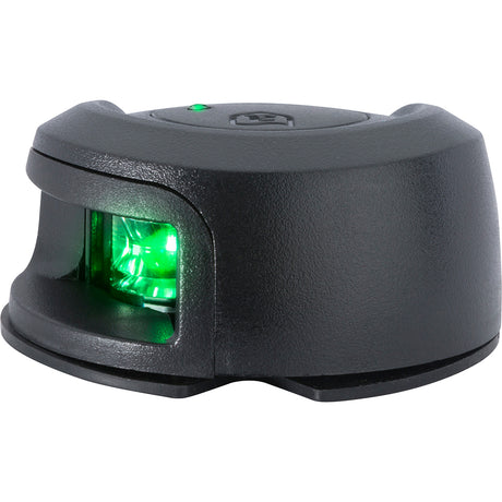 Attwood Side Lights - LightArmor Horizontal Mount 112.5&deg; 2nm Green (Black Composite)