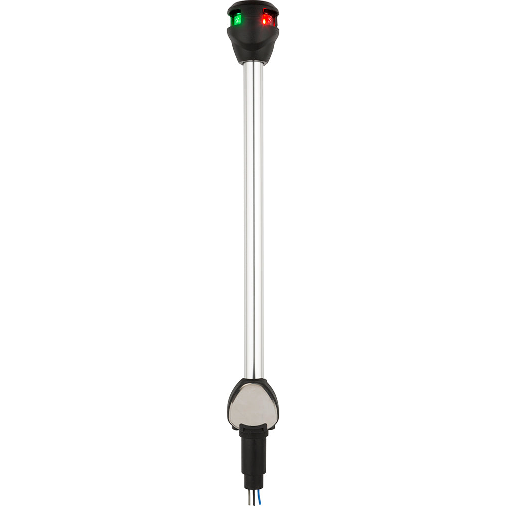 Attwood Side Lights - LightArmor Pole Light, Fixed Bi-Color 2nm (Aluminum) - 10"