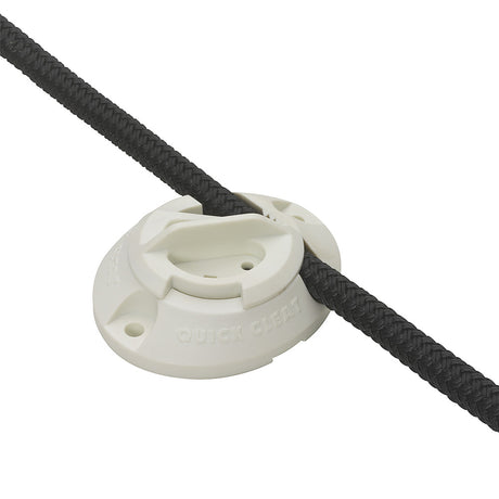 Barton Marine Large White Plastic Quick Cleat - Up To .39" (10 mm) Rope