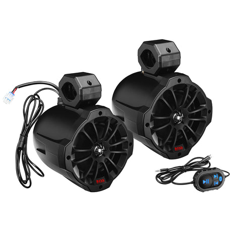 Boss Audio B62ABT 6.5" 2-Way Amplified Waketower Speakers w/Bluetooth Controller