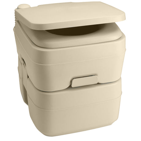 Dometic - 965 MSD Portable Toilet 5.0 Gallon Parchment