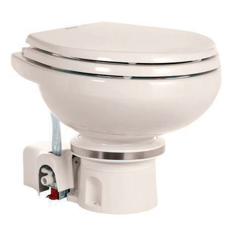 Dometic MasterFlush 7120 Bone Electric Macerating Toilet w/Orbit Base - Fresh Water