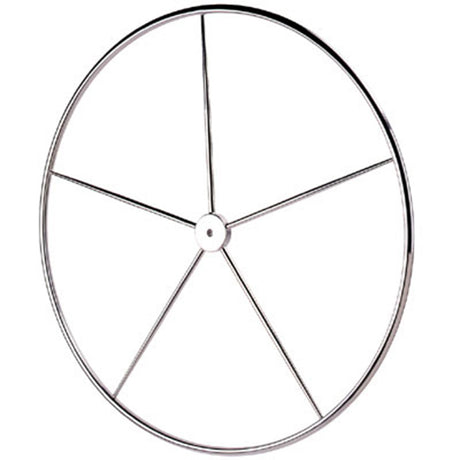 Edson Wheel, SS Dished Destroyer 18" W/Straight Hub