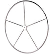 Edson Wheel, SS Dished Destroyer 26" W/Straight Hub