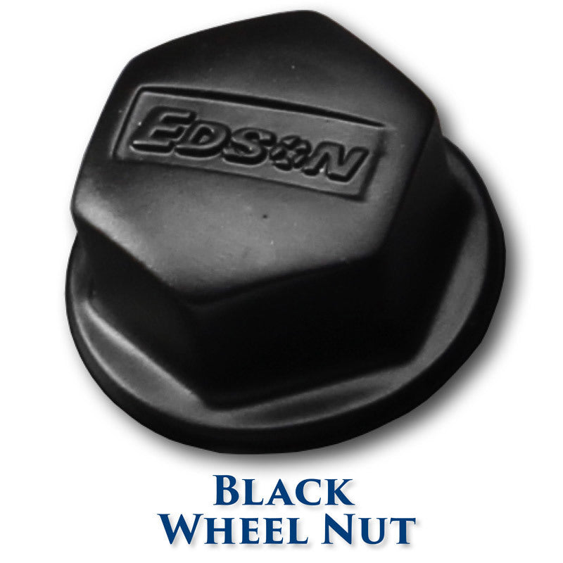 Edson Wheel Nut w/ Quick Release (Stainless Steel) - Black - Shaft Thread: 1/2" - 20