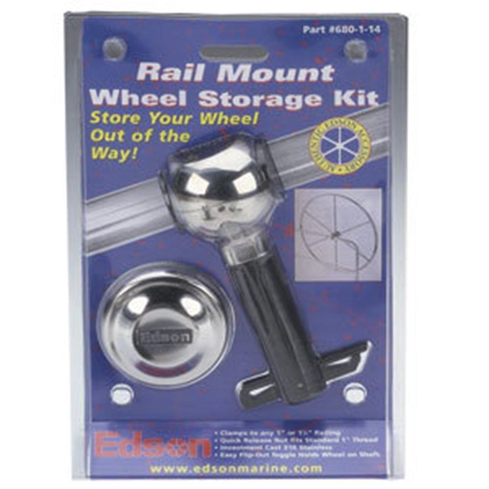 Edson Wheel Storage Rail Mount Kit  Straight Hub with Quick Release Nut