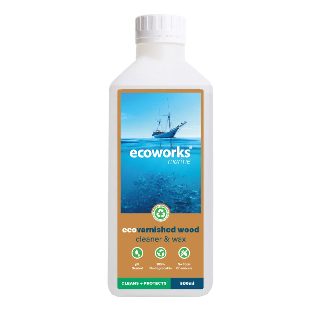 Ecoworks Marine Eco Varnished Wood Cleaner + Wax 500 ML