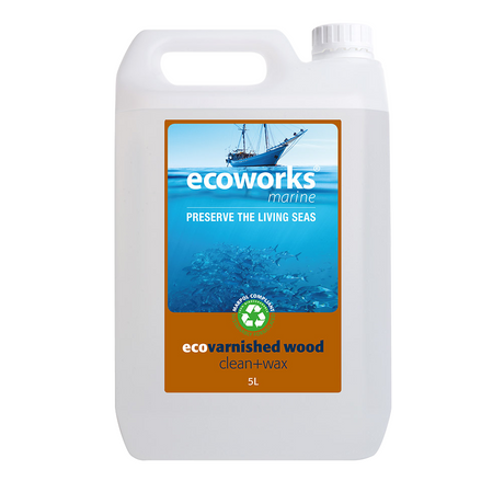 Ecoworks Marine Eco Varnished Wood Cleaner + Wax 5 Liter