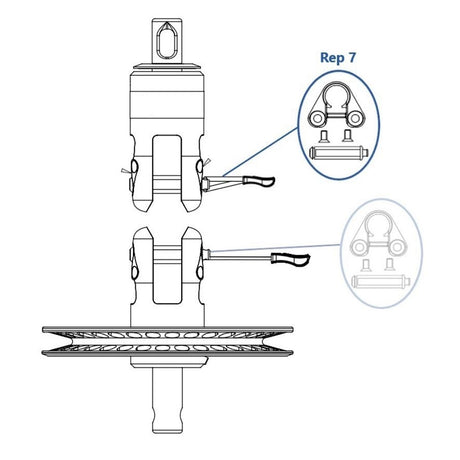 Facnor Jaw Pin + Safety Ring for FX+900