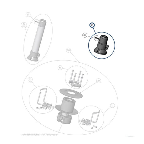 Facnor Drum Fixed Nose Only for LS330 Furlers