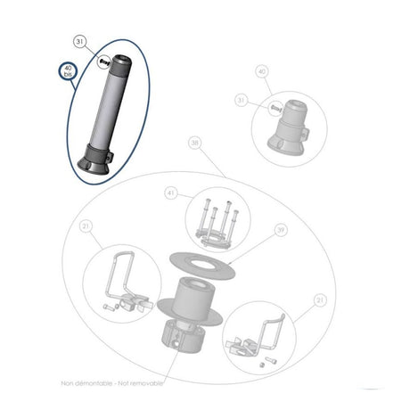 Facnor Drum Fixed Nose w/Turnbuckle Kit for LS100-LS130 Furlers