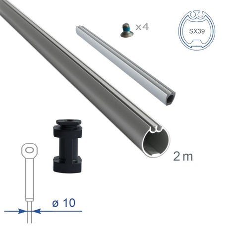 Facnor Complete Section 2m (SX39) 10mm Forestay