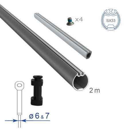 Facnor Complete Section 2m (SX33) 6-7mm Forestay