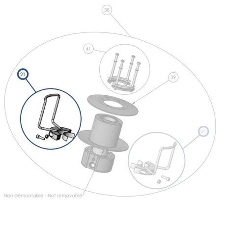 Facnor Half Drum Guide & Screws (1 Half) for LS330-LX330 Furlers