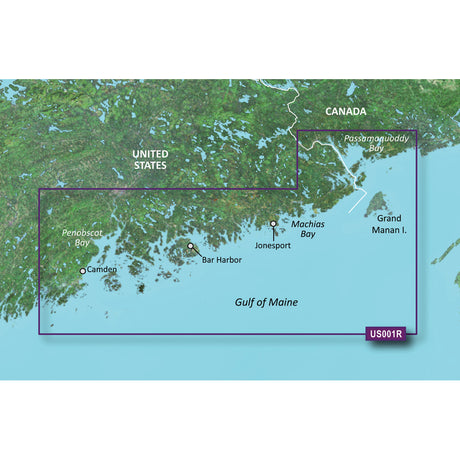 Garmin BlueChart g2 Vision HD - VUS001R - North Maine - microSD /SD