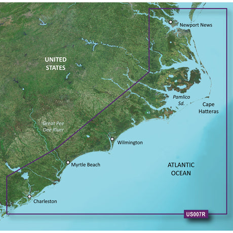 Garmin BlueChart g2 Vision HD - VUS007R - Norfolk - Charleston - microSD /SD