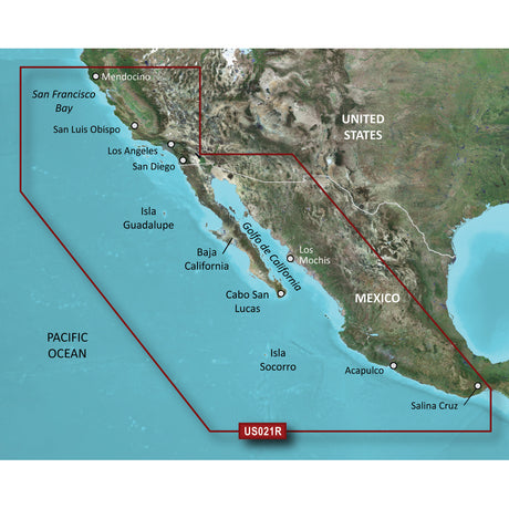 Garmin BlueChart g2 Vision HD - VUS021R - California-Mexico - microSD /SD