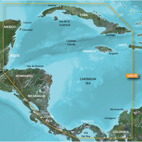 Garmin BlueChart g2 Vision HD - VUS031R - Southwest Caribbean - microSD /SD