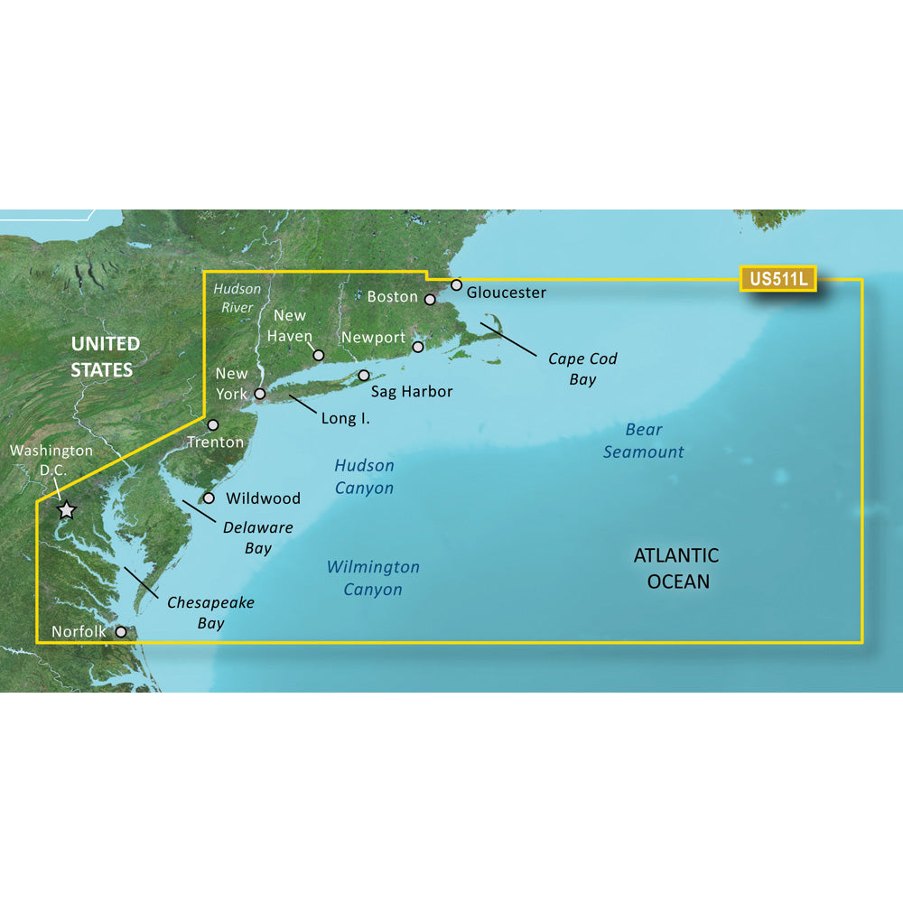 Garmin BlueChart g2 Vision HD - VUS511L - Boston - Norfolk - microSD /SD