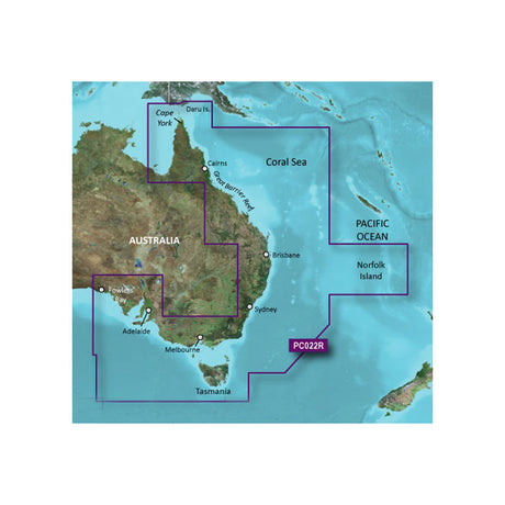 Garmin BlueChart g2 Vision HD - VPC022R - East Coast Australia - microSD /SD