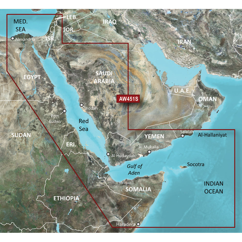 Garmin BlueChart g2 Vision HD - VAW415S - Red Sea - microSD /SD